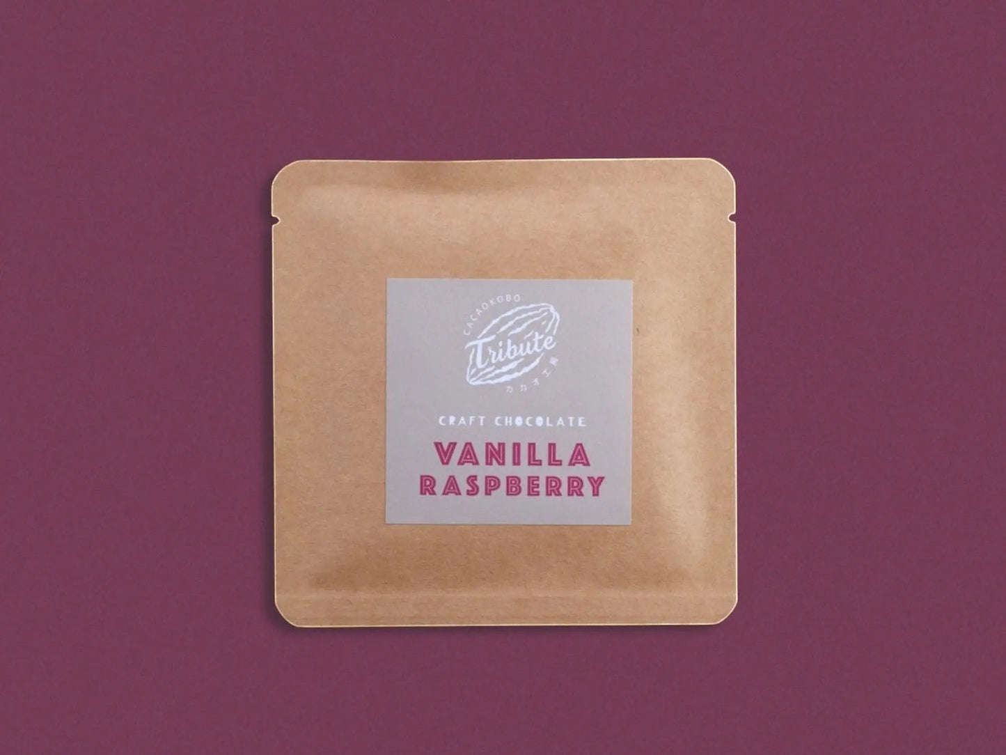 CACAOKOBO TRIBUTE Vanilla Raspberry Chocolate Bar